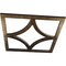 Ekena Millwork Statesman Architectural Grade PVC Pierced Ceiling Medallion, Antiqued Brass, 36"OD x 23"ID x 1"P CMPP36X36STABS - alternate 3